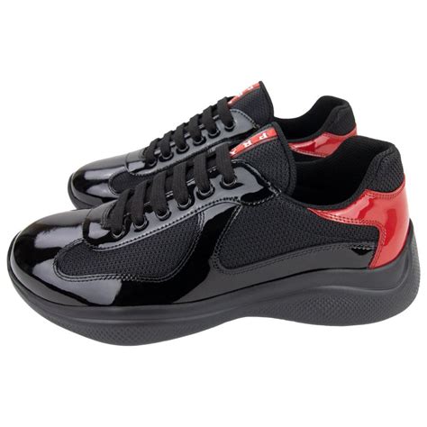 prada black red trainers|prada sneakers for women black.